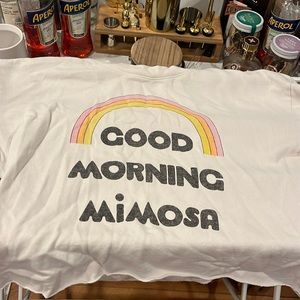 Signorelli “Good Morning Mimosa” cropped sweatshirt